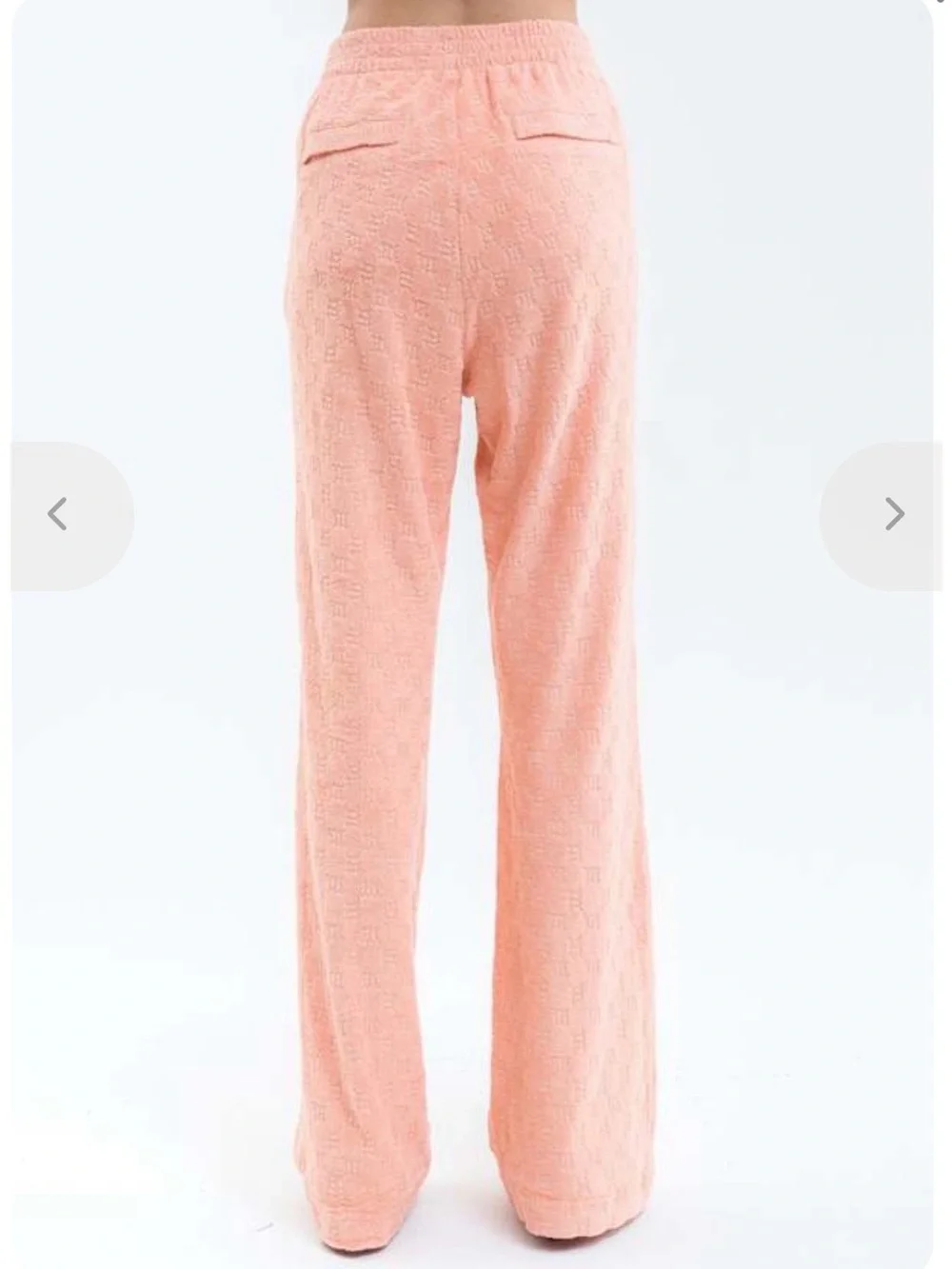 Misbhv Wide-Leg Peach Track Pants - Size Small Retail 299
